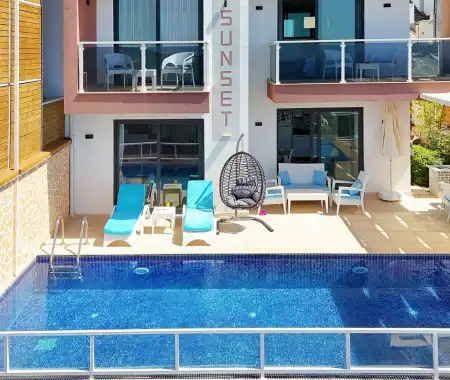 Villa Sunset Kördere | Kaş Kalkan Havuzlu Kiralık Villa